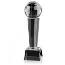 Finely Crafted Optical Crystal Globe Award