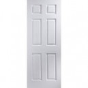 6 Panel Woodgrain Fire Door