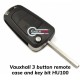 Vauxhall  3 button Remote - CASE ONLY