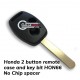 Honda  2 button Remote - CASE ONLY (no chip slot)