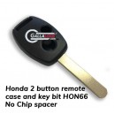 Honda  2 button Remote - CASE ONLY (no chip slot)