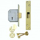 Chubb 5 Lever Deadlock 3G114E Brass