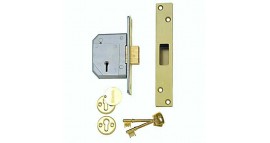 Chubb 5 Lever Deadlock 3G114E Brass