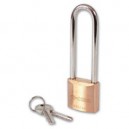 Cisa 22011 Long Shackle Brass Body Padlock