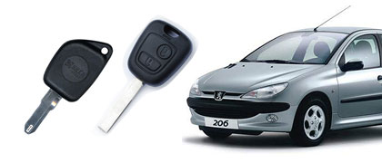 peugeot 206 keys