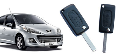 Peugeot 207 keys