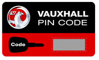 vauxhall pin code
